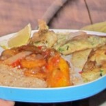 Fish Cakes in Paridise St Lucia – 17 july