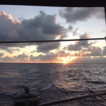 Sunrise enroute to San Juan Harbour